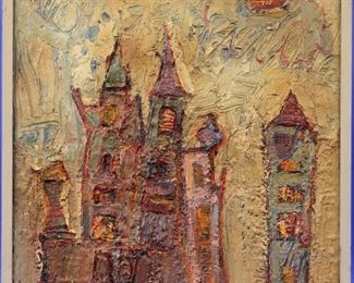 Richard Jerzy Oil on Masonite