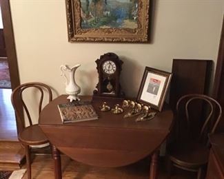 Walnut drop leaf table