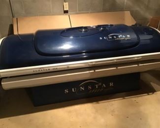 Tanning bed with new bulbs just installed