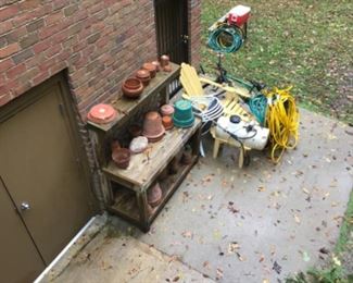 Putting bench and outdoor stuff