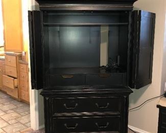 Black Media Cabinet 