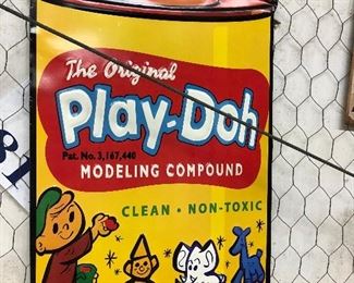Metal Play-Doh Sign