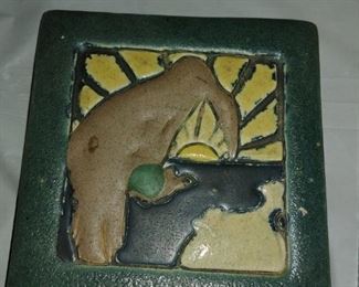 Very unique hand made tile from 1918.