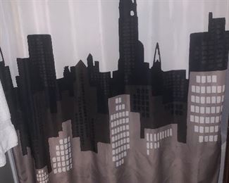City Skyline shower curtain
