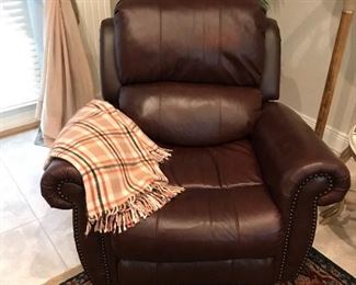 Leather recliner