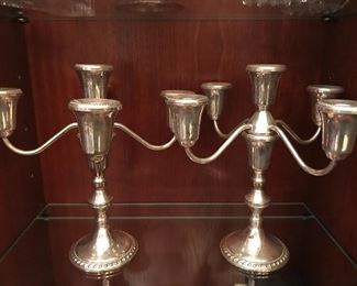 There are several sterling pieces.