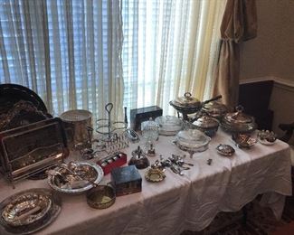 Very nice, grand silver plate serving pieces