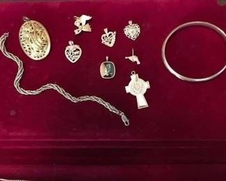 Sterling charms, bangles and such