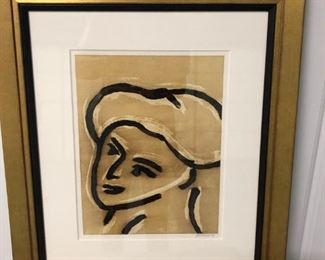 Dan Sayles French Woman Painting