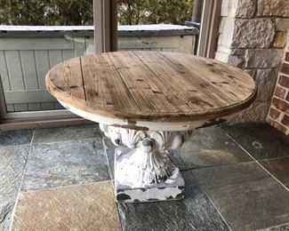 32” diameter wood coffee table