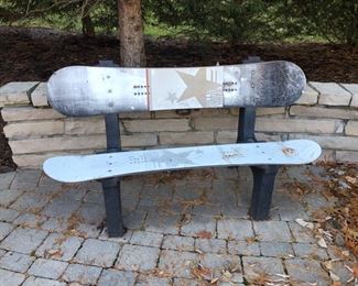Cool skateboard bench