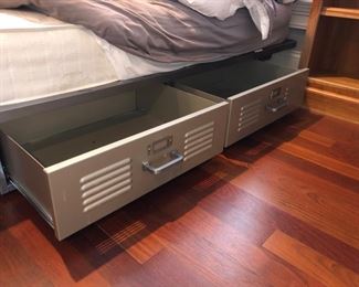 Queen bed frame with storage drawers!