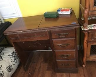 Sewing Machine in Desk