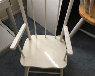 White Child's Rocking Chair