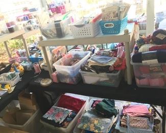 Misc. Sewing - Lots of Fabric - Notions