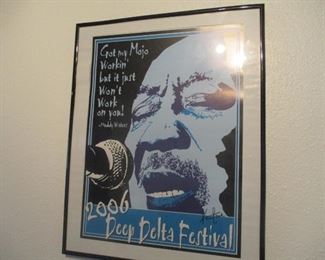 Muddy Waters rare Poster for DEEP DELTA FESTIVAL