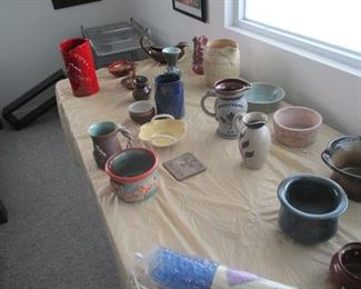 Large collection of New Orleans and Southern pottery