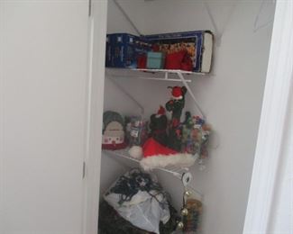 ENTRE CLOSET of Christmas related items-- one low price