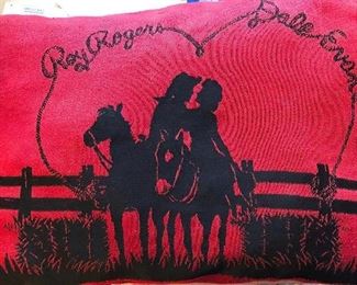 Roy Rogers & Dale Evans throw pillow - sweet!