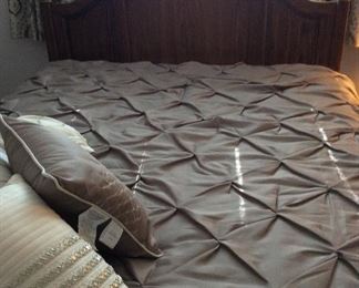 Queen bed with new box spring and mattress 250.00
