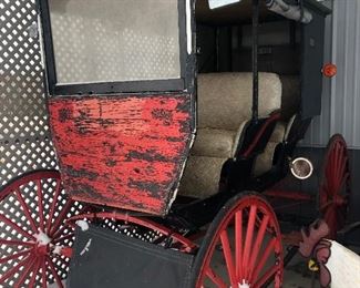 Antique double seat carriage