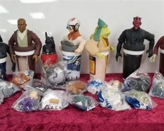 Misc. Star Wars Collectible Cups and McDonalds Toys