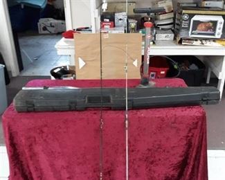 Rifle Storage Box, Fishing Poles, Weight Bar, Air Pump