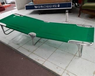 Folding Canvas Metal Cot