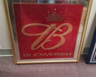 Budweiser Framed Sign