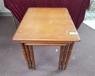 Set of 3 Wood Nesting Tables
