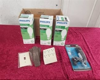 Three Mercury Vapor Light bulbs, Door Stop