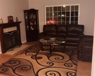 Couches, coffee table and rug have all been sold