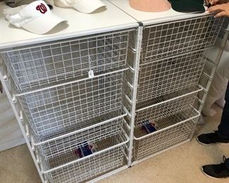 2 storage containers, can be used in the closet or garage