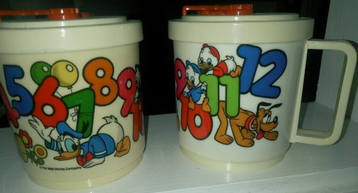Vintage Disney Cups