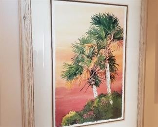 Framed Palms Picture