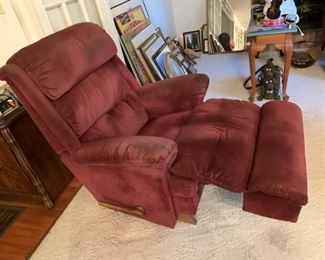 #5		Burgundy Lazy boy recliner	 $75.00 
