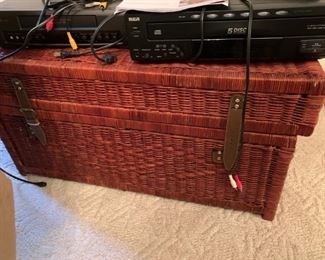 #13 Wicker Basket trunk 32x18x16 $30.00