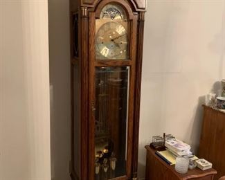 #14 Howard miller grandfather clock 58 anniversary edition 20x12x79 $500.00