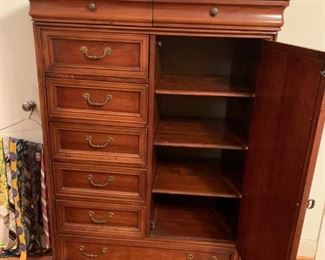 #27 Lexington chest w/ 8 drawers 1 door and 3 shelves 39x19x59 $200.00