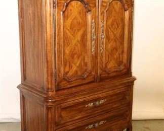 French Provincial Armoire Side View