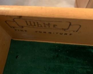 #10 White furniture french Provincial drop side server on wheels 39-69x19.5x30 $ 175.00