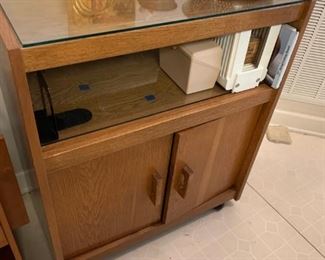 #15 Laminate cabinet with 2 doors 29x17.5x33 $ 30.00