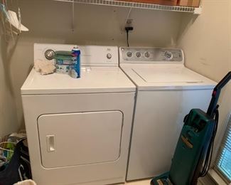 #31 GE washing machine $ 50.00
#32 Roper dryer extra large capacity $ 50.00