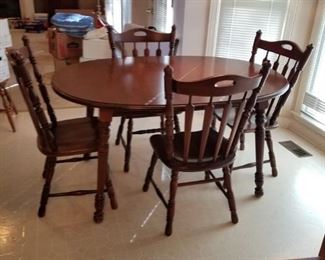 #19 Town City dining table with 4 chairs 58x40x30 $ 175.00