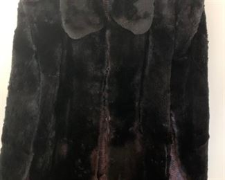 #49 Vintage Black faux fur cape $ 75.00