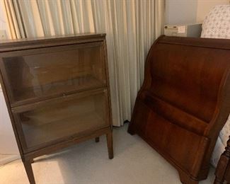 Barrister case
Sleigh bed twin