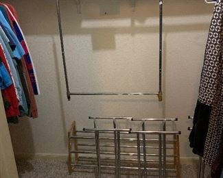 Shoe racks and ladies clothing large