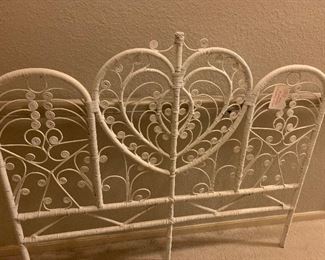 Wicker headboard