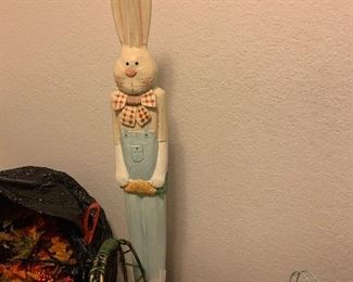 Tall wood bunny