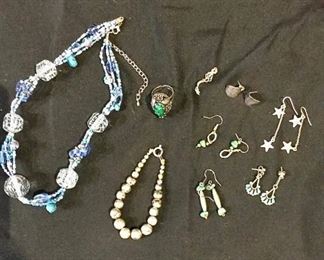 Silver, Turquoise, and Costume Jewelry https://ctbids.com/#!/description/share/275920